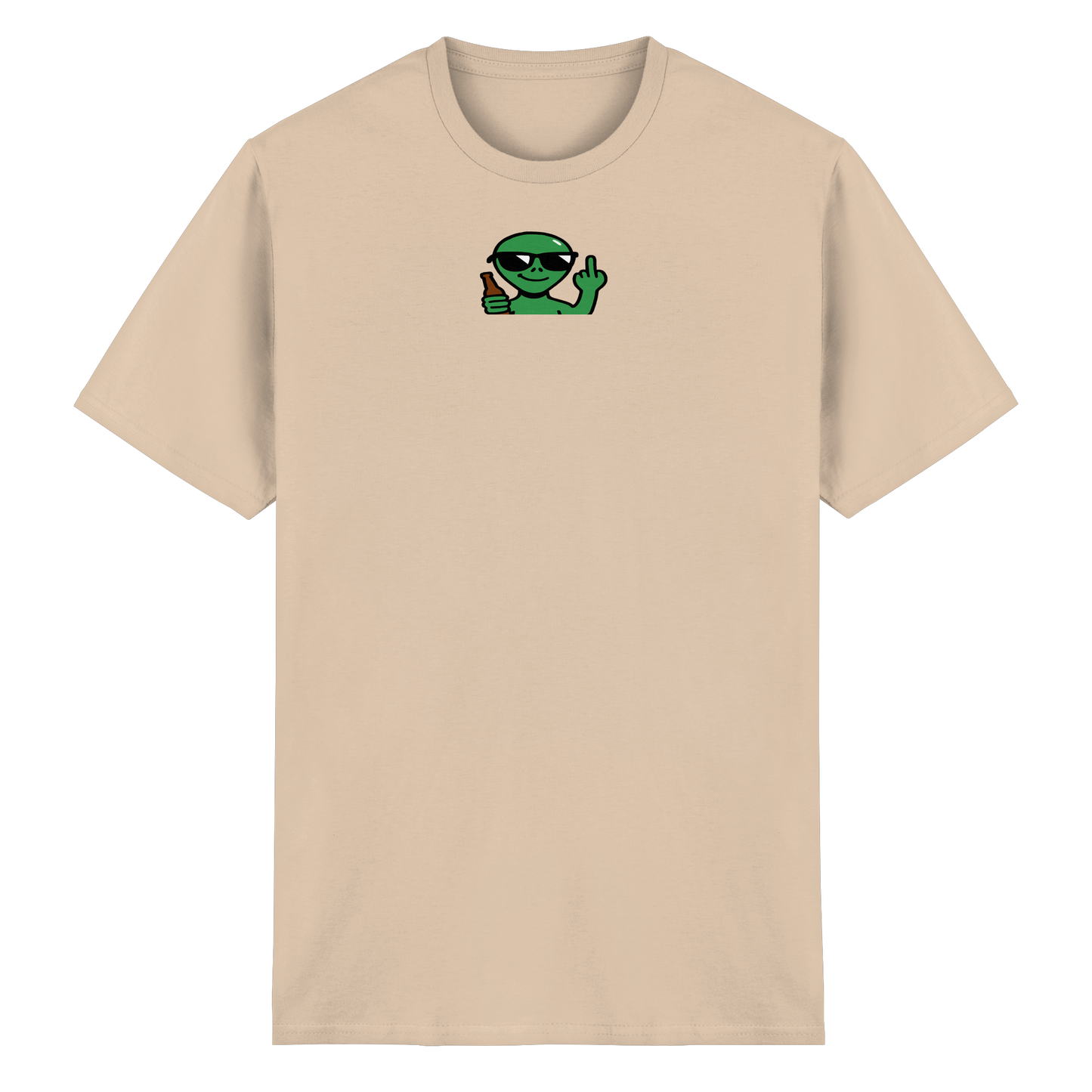 Alien mit Mittelfinger – Der Club gehört den Sternen - Heavy Cotton T-Shirt