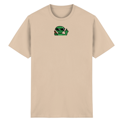 Alien mit Mittelfinger – Der Club gehört den Sternen - Heavy Cotton T-Shirt