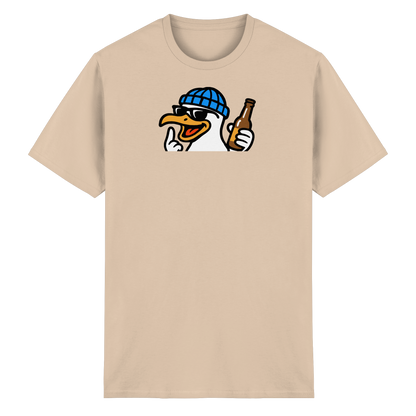 Möwe mit Mittelfinger – Dein nachtaktives Party-Orakel - Heavy Cotton T-Shirt