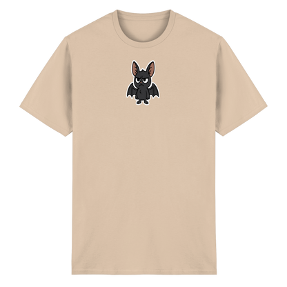 Fledermaus mit Augenrollen – Sozial, aber selektiv - Heavy Cotton T-Shirt