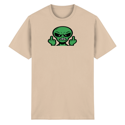 Alien mit Mittelfinger – Kontakt abgebrochen - Heavy Cotton T-Shirt