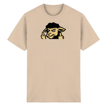 Schwarzes Schaf mit Mittelfinger – Für alle, die nicht dazugehören wollen - Heavy Cotton T-Shirt