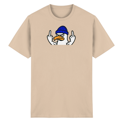 Möwe mit Mittelfinger – Vogel zeigen, Stil behalten  - Heavy Cotton T-Shirt