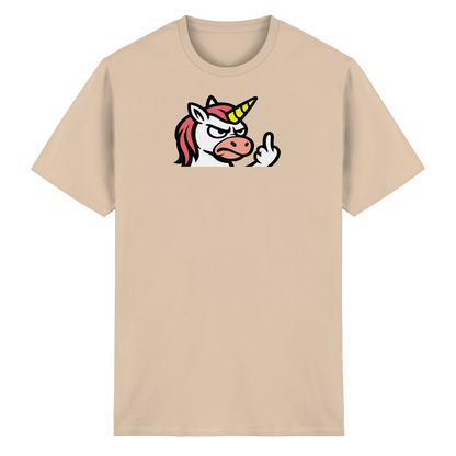 Einhorn mit Mittelfinger – Magie war gestern, jetzt kommt Klartext - Heavy Cotton T-Shirt