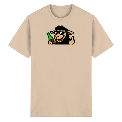 Schaf mit Mittelfinger im Partymodus – Zu viel Konfetti, zu wenig Geduld - Heavy Cotton T-Shirt