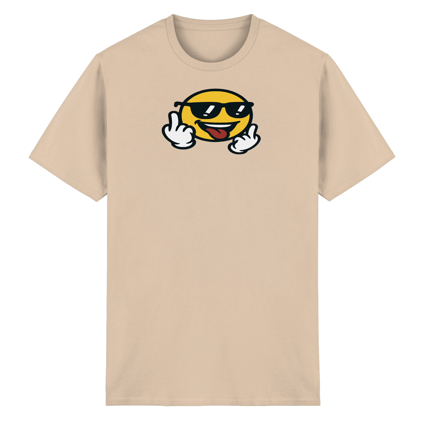 Smiley mit Mittelfinger – Der freundlichste Mittelfinger der Welt - Heavy Cotton T-Shirt