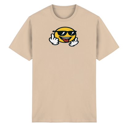 Smiley mit Mittelfinger – Der freundlichste Mittelfinger der Welt - Heavy Cotton T-Shirt