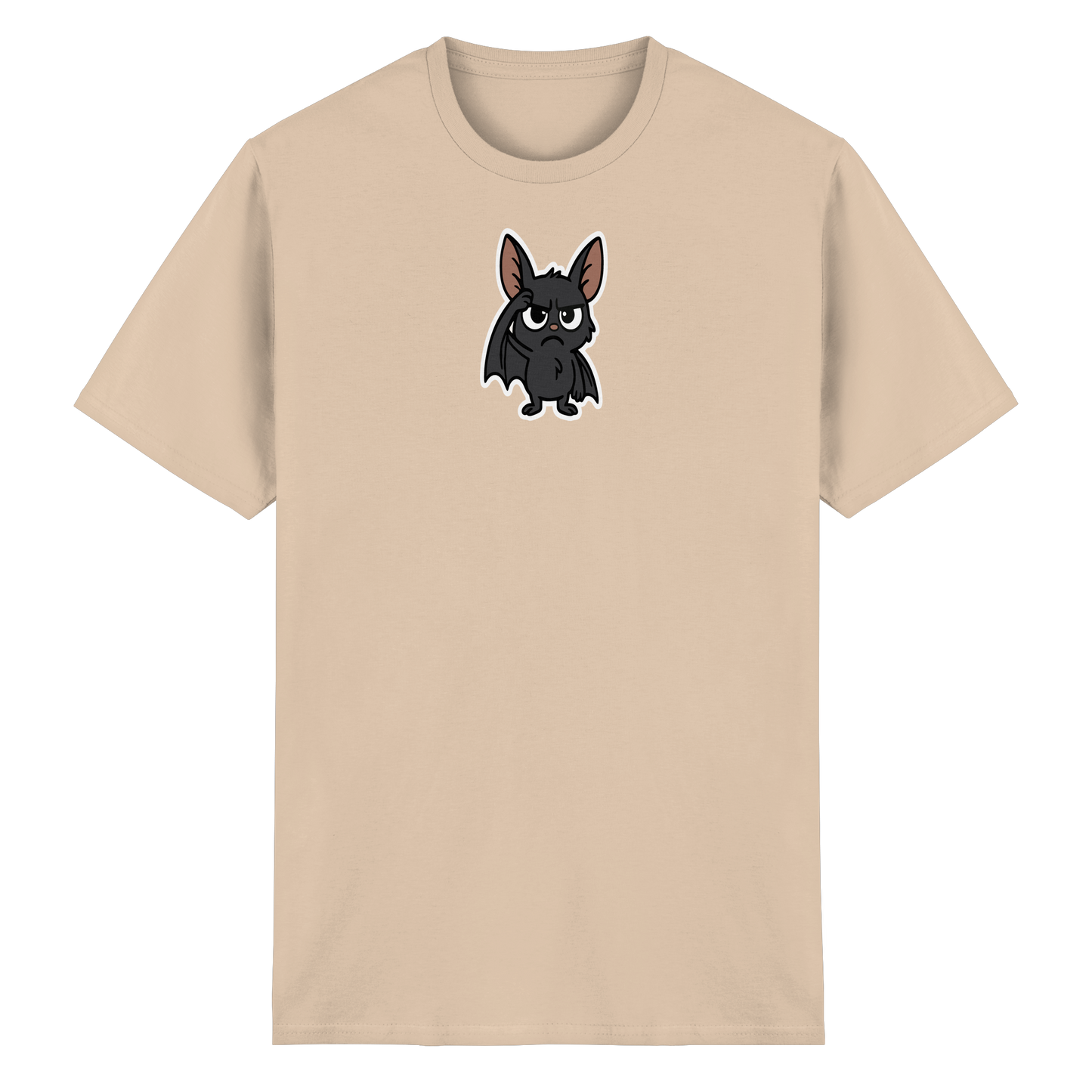 Fledermaus mit hochgezogener Braue – Nachtleben mit Meinung - Heavy Cotton T-Shirt