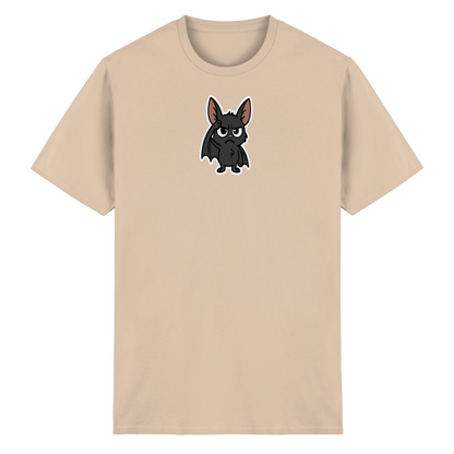 Fledermaus mit hochgezogener Braue – Nachtleben mit Meinung - Heavy Cotton T-Shirt