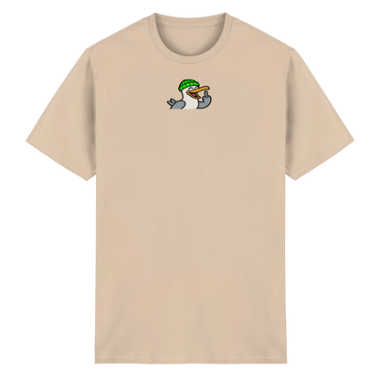 Möwe mit Mittelfinger – Wenn Höflichkeit keine Option mehr ist - Heavy Cotton T-Shirt