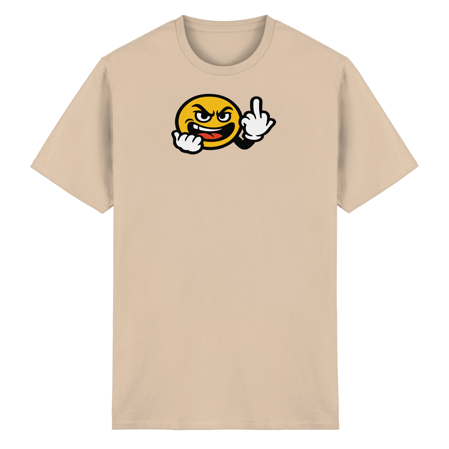 Smiley mit Mittelfinger – Gute Laune. Schlechte Laune. Klar geregelt. - Heavy Cotton T-Shirt