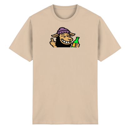 Schaf mit Mittelfinger im Partymodus – Dancefloor? Nur wenn’s brennt - Heavy Cotton T-Shirt