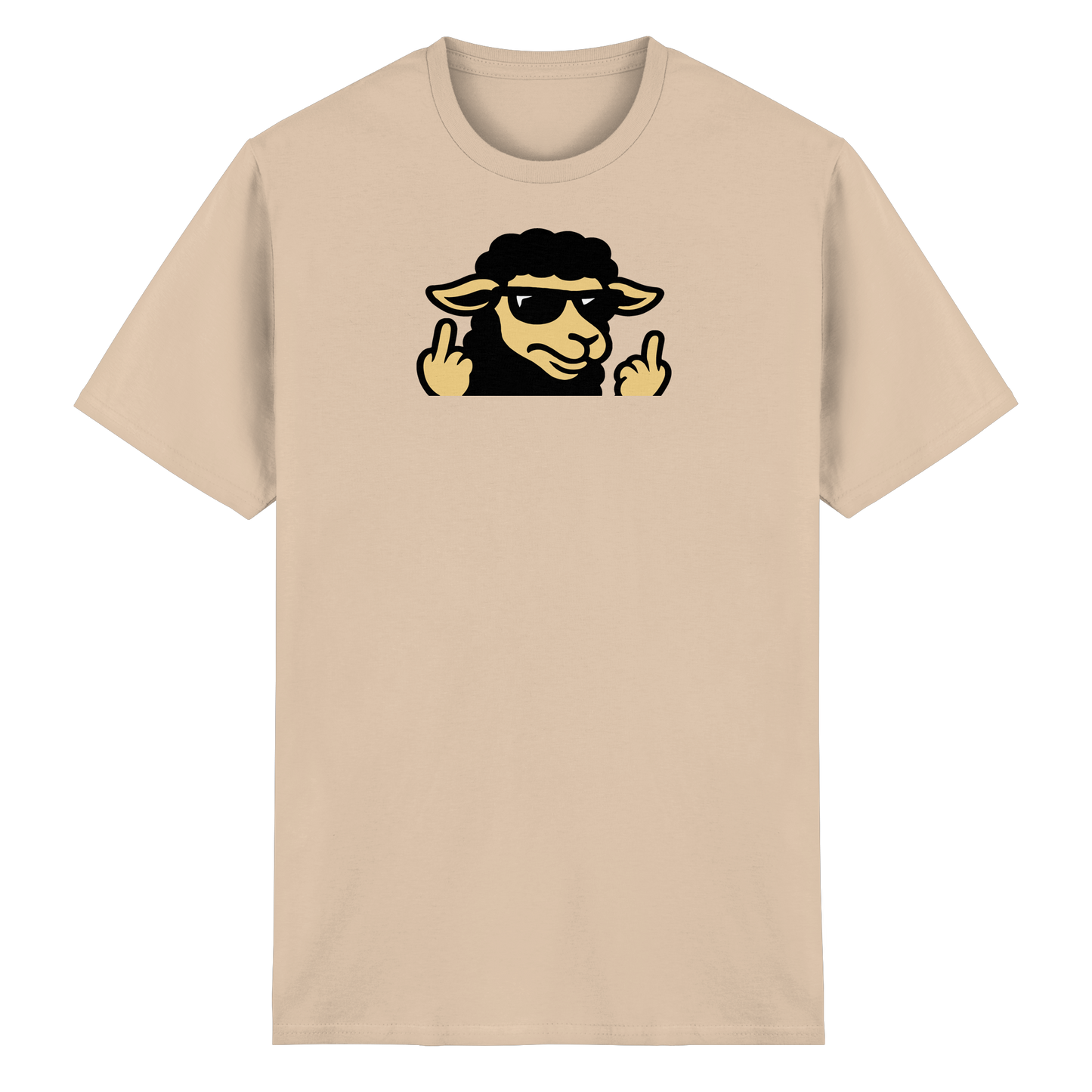 Schwarzes Schaf mit Mittelfinger – Schluss mit Nettigkeit - Heavy Cotton T-Shirt