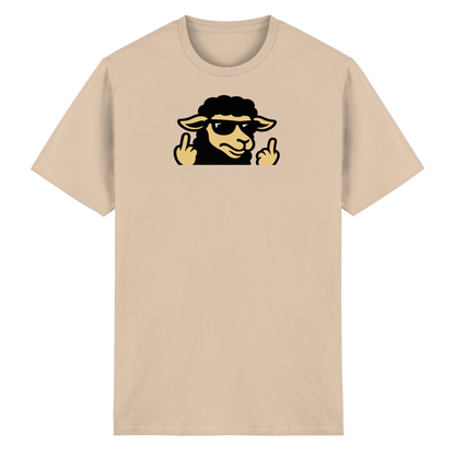 Schwarzes Schaf mit Mittelfinger – Schluss mit Nettigkeit - Heavy Cotton T-Shirt