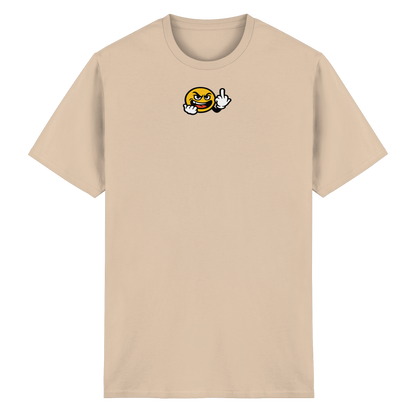 Smiley mit Mittelfinger – Gute Laune. Schlechte Laune. Klar geregelt - Heavy Cotton T-Shirt