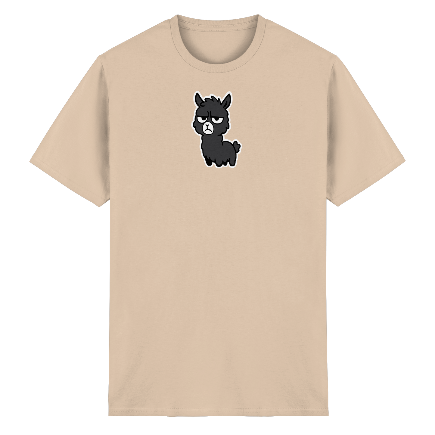 Alpaka mit Augenrollen & hochgezogener Lippe – Bitte nicht heute, Mensch - Heavy Cotton T-Shirt