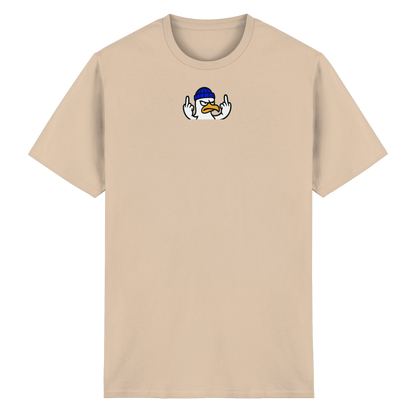 Möwe mit Mittelfinger – Kein Bock, keine Diskussionen - Heavy Cotton T-Shirt