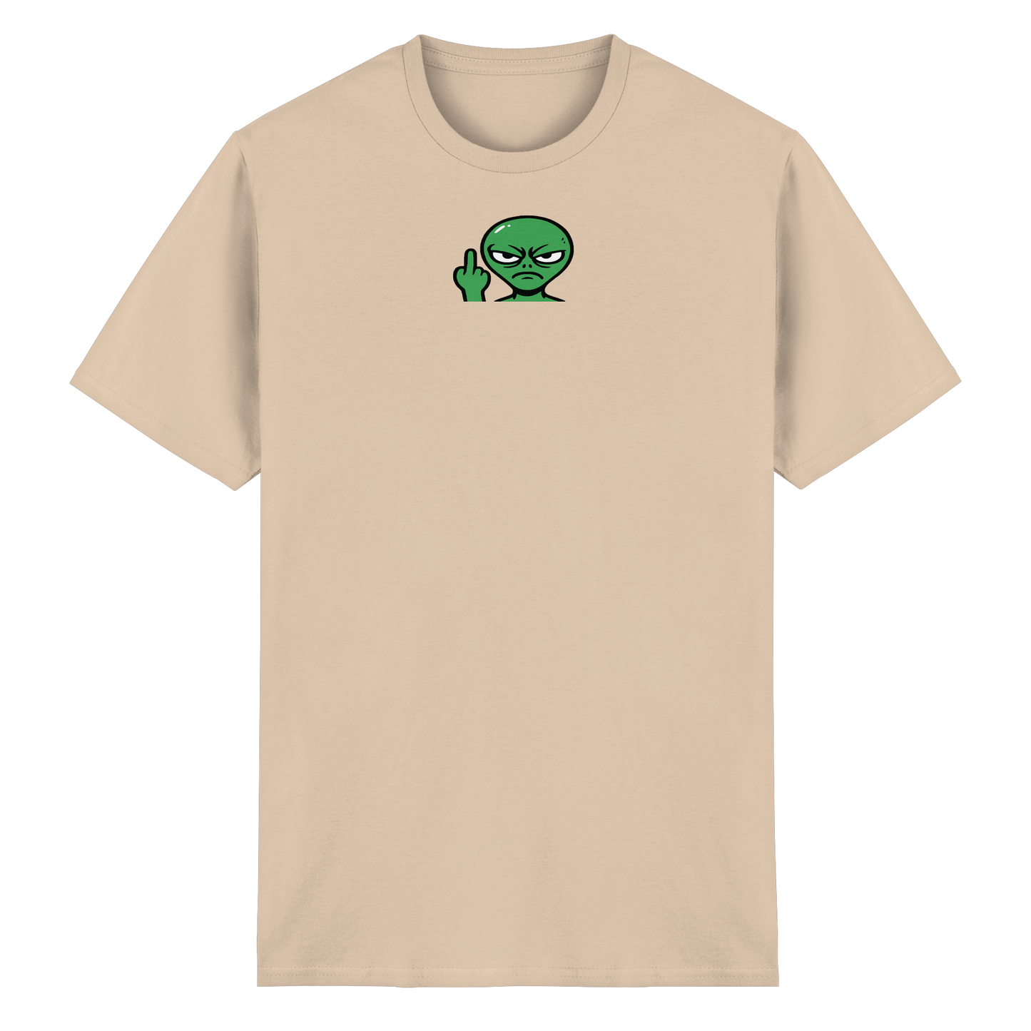 Alien mit Mittelfinger – Erdleben ist kein Ponyhof - Heavy Cotton T-Shirt