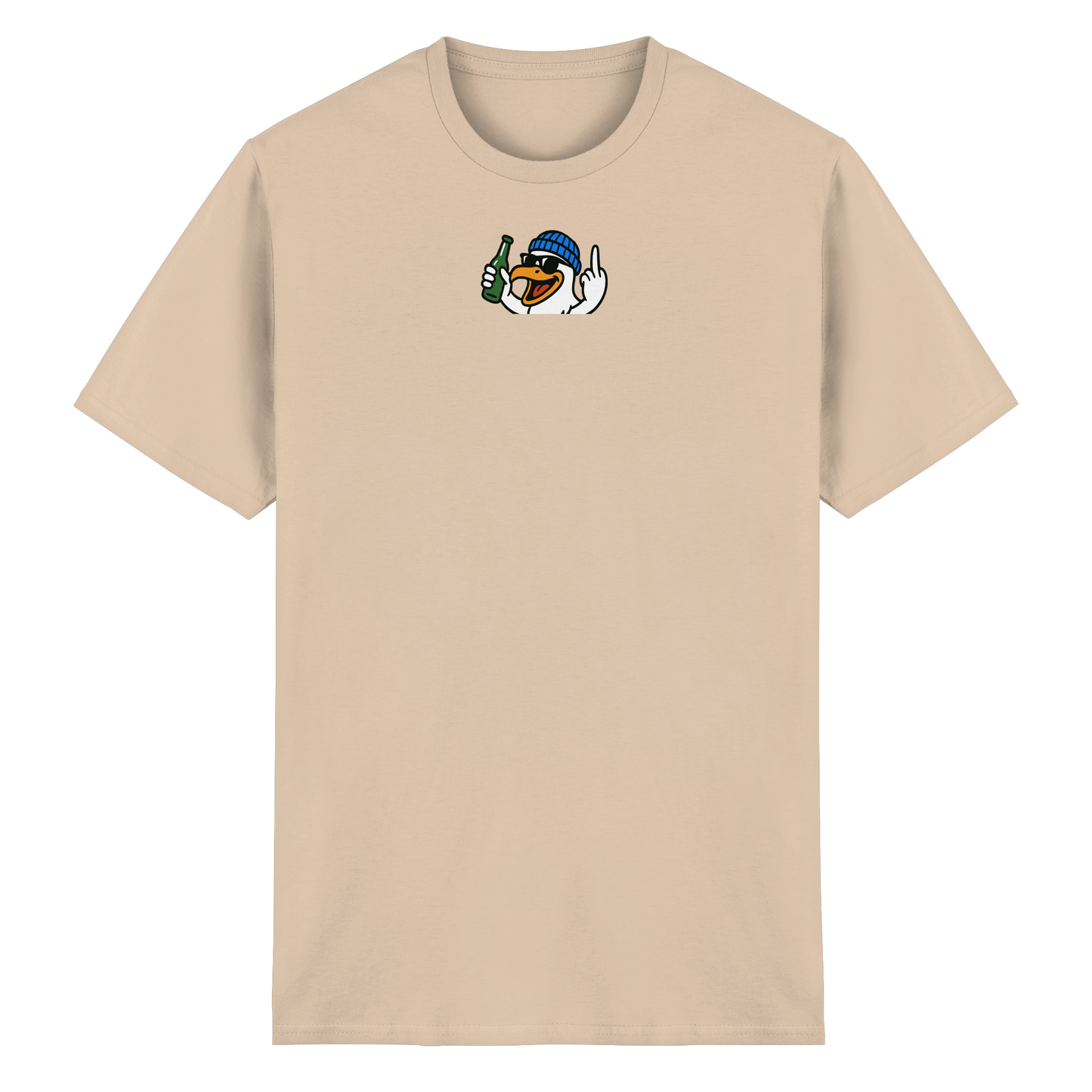 Möwe mit Mittelfinger – Der fliegende Cocktail der Verweigerung - Heavy Cotton T-Shirt