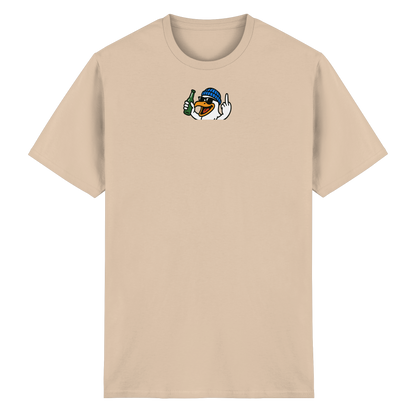 Möwe mit Mittelfinger – Der fliegende Cocktail der Verweigerung - Heavy Cotton T-Shirt