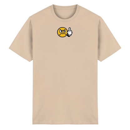 Smiley mit Mittelfinger – Dein stilles „Nope“ mit Gesicht - Heavy Cotton T-Shirt