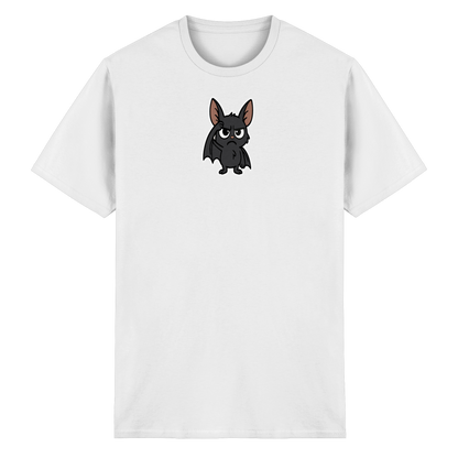 Fledermaus mit hochgezogener Braue – Nachtleben mit Meinung - Heavy Cotton T-Shirt