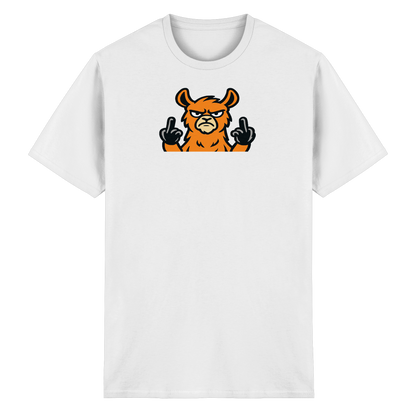Lama mit Mittelfinger – Das Modeaccessoire für klare Kante und Ruhe - Heavy Cotton T-Shirt