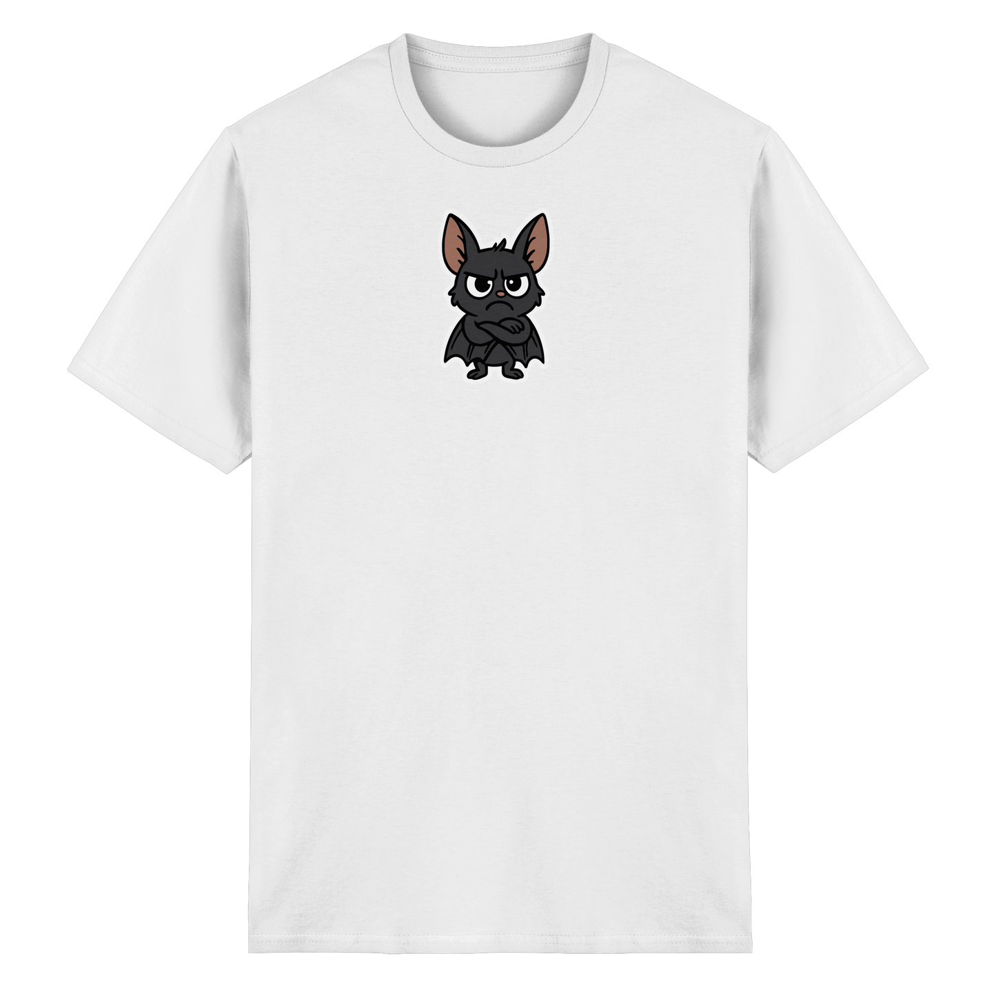 Fledermaus mit verschränkten Flügeln – Nachtmodus: Skepsis aktiv - Heavy Cotton T-Shirt