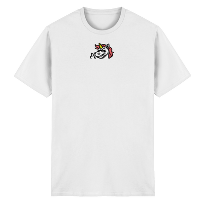 Einhorn mit Mittelfinger – Zu süß zum Ertragen, zu frech zum Ignorieren - Heavy Cotton T-Shirt