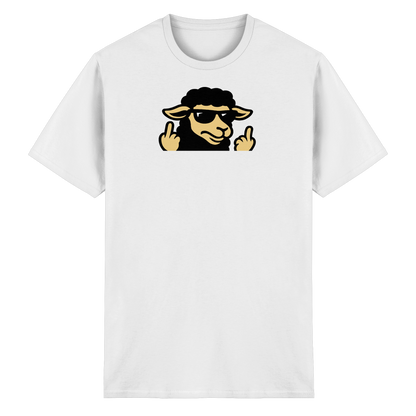 Schwarzes Schaf mit Mittelfinger – Schluss mit Nettigkeit - Heavy Cotton T-Shirt