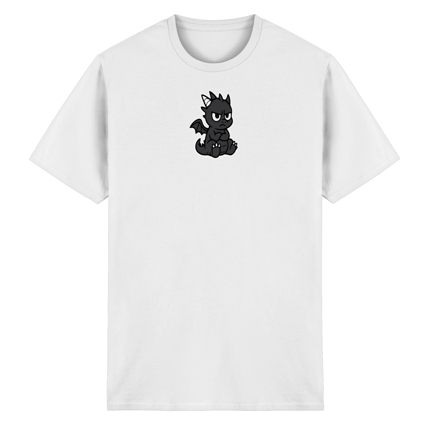 Babydrache mit Stirnrunzeln – Klein, flauschig, nicht begeistert - Heavy Cotton T-Shirt