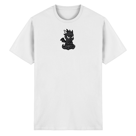 Babydrache mit Stirnrunzeln – Klein, flauschig, nicht begeistert - Heavy Cotton T-Shirt