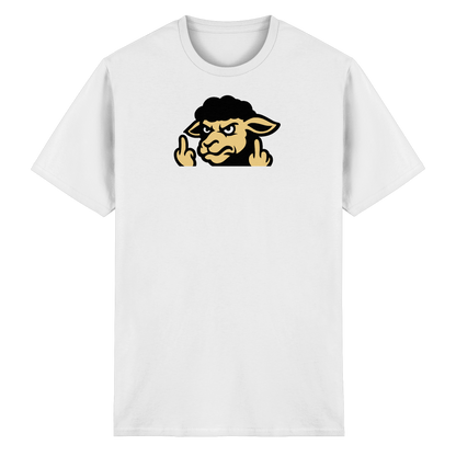 Schwarzes Schaf mit Mittelfinger – Für alle, die nicht dazugehören wollen - Heavy Cotton T-Shirt