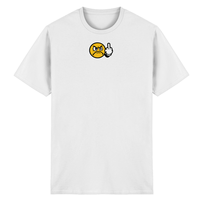 Smiley mit Mittelfinger – Dein stilles „Nope“ mit Gesicht - Heavy Cotton T-Shirt