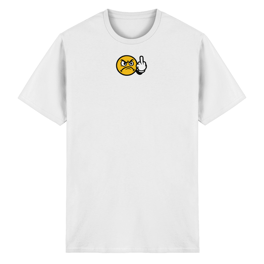 Smiley mit Mittelfinger – Dein stilles „Nope“ mit Gesicht - Heavy Cotton T-Shirt