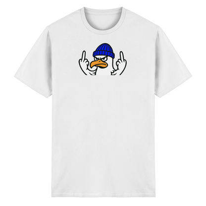 Möwe mit Mittelfinger – Vogel zeigen, Stil behalten  - Heavy Cotton T-Shirt