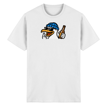 Möwe mit Mittelfinger – Dein nachtaktives Party-Orakel - Heavy Cotton T-Shirt