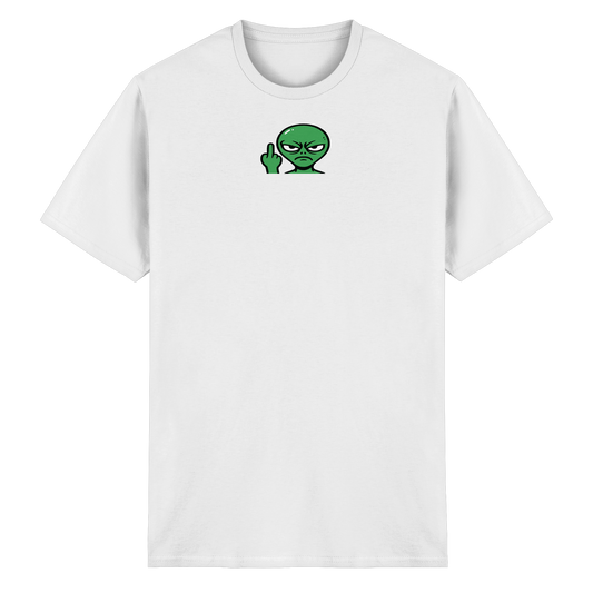 Alien mit Mittelfinger – Erdleben ist kein Ponyhof - Heavy Cotton T-Shirt
