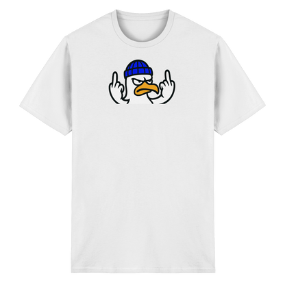 Möwe mit Mittelfinger – Kein Bock, keine Diskussionen - Heavy Cotton T-Shirt