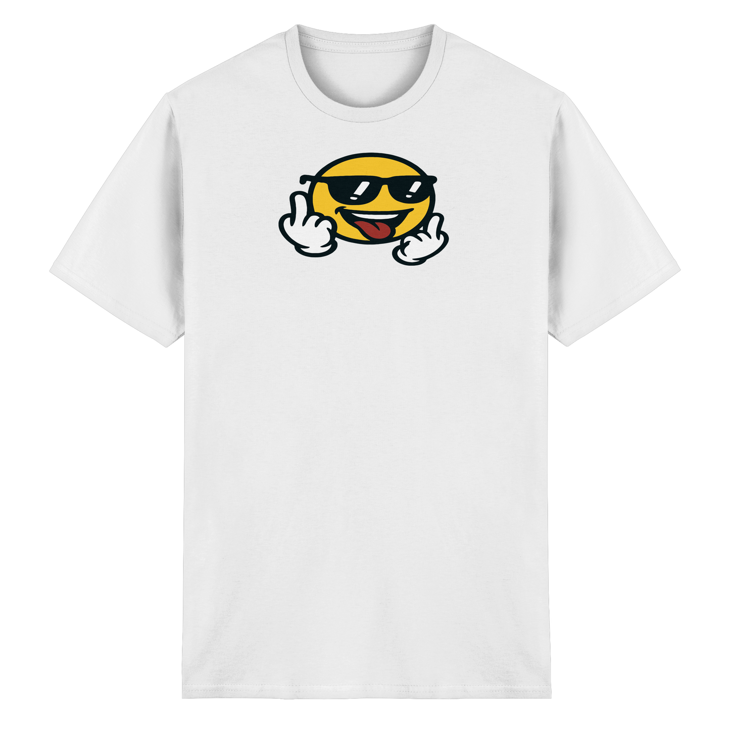 Smiley mit Mittelfinger – Der freundlichste Mittelfinger der Welt - Heavy Cotton T-Shirt