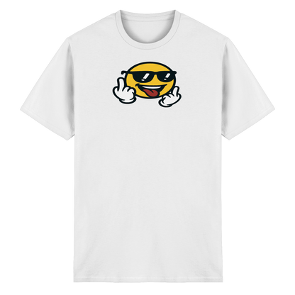 Smiley mit Mittelfinger – Der freundlichste Mittelfinger der Welt - Heavy Cotton T-Shirt