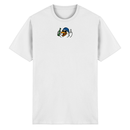 Möwe mit Mittelfinger – Der fliegende Cocktail der Verweigerung - Heavy Cotton T-Shirt