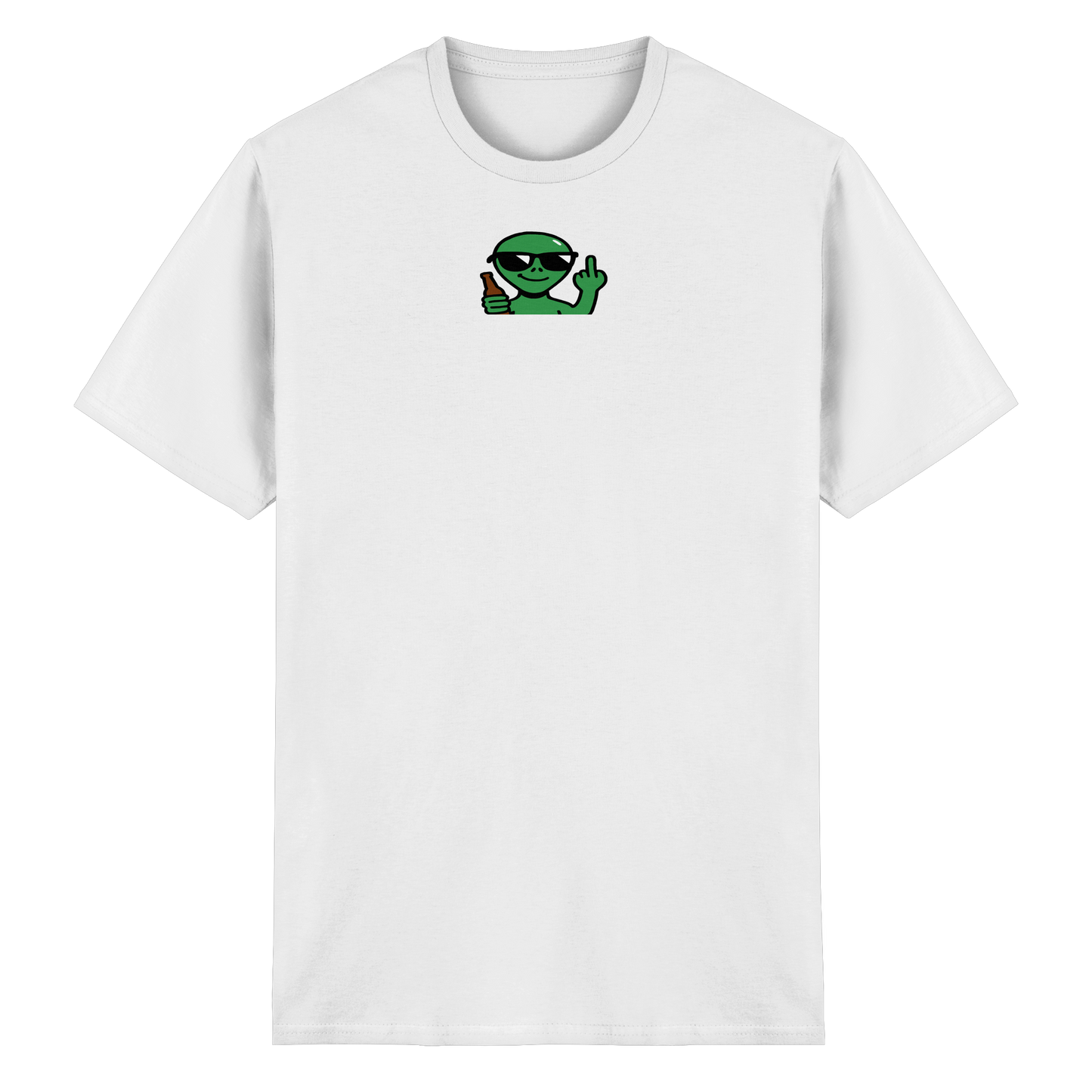 Alien mit Mittelfinger – Der Club gehört den Sternen - Heavy Cotton T-Shirt