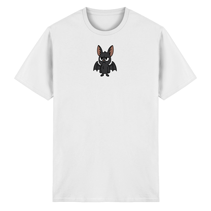 Fledermaus mit Augenrollen – Sozial, aber selektiv - Heavy Cotton T-Shirt
