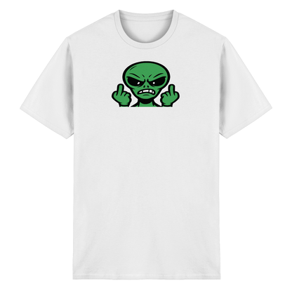 Alien mit Mittelfinger – Kontakt abgebrochen - Heavy Cotton T-Shirt