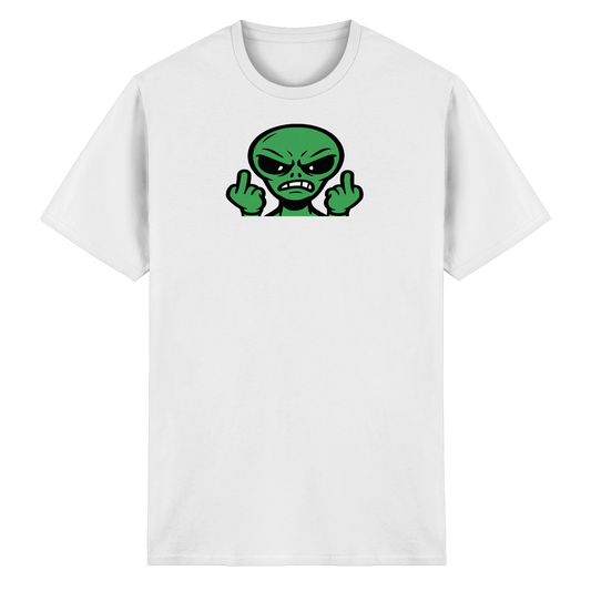 Alien mit Mittelfinger – Kontakt abgebrochen - Heavy Cotton T-Shirt