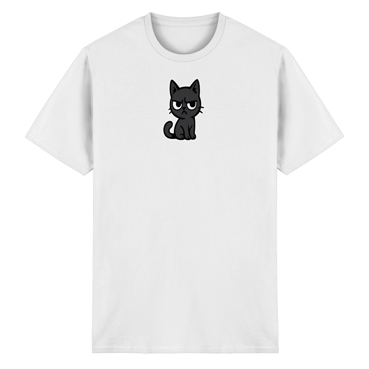 Schwarze Katze im Schatten – Personal wird beobachtet - Heavy Cotton T-Shirt