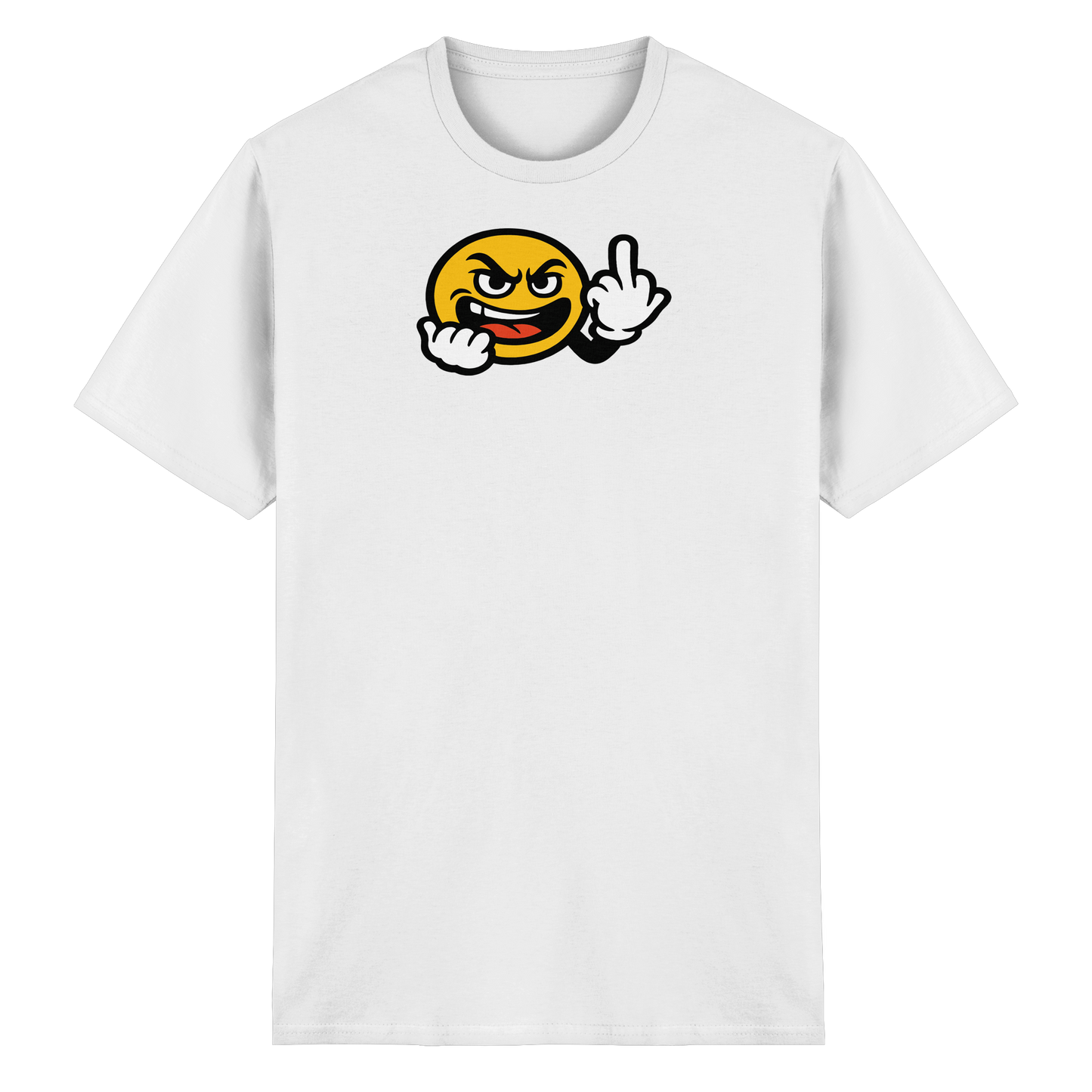 Smiley mit Mittelfinger – Gute Laune. Schlechte Laune. Klar geregelt. - Heavy Cotton T-Shirt