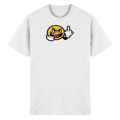 Smiley mit Mittelfinger – Gute Laune. Schlechte Laune. Klar geregelt. - Heavy Cotton T-Shirt