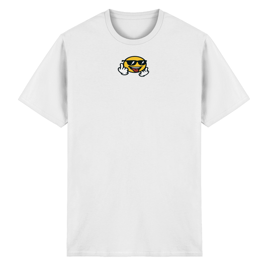 Smiley mit Mittelfinger – Der freundlichste Mittelfinger der Welt - Heavy Cotton T-Shirt